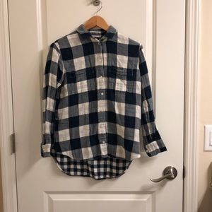 MadeWell Navy Flannel Shirt
